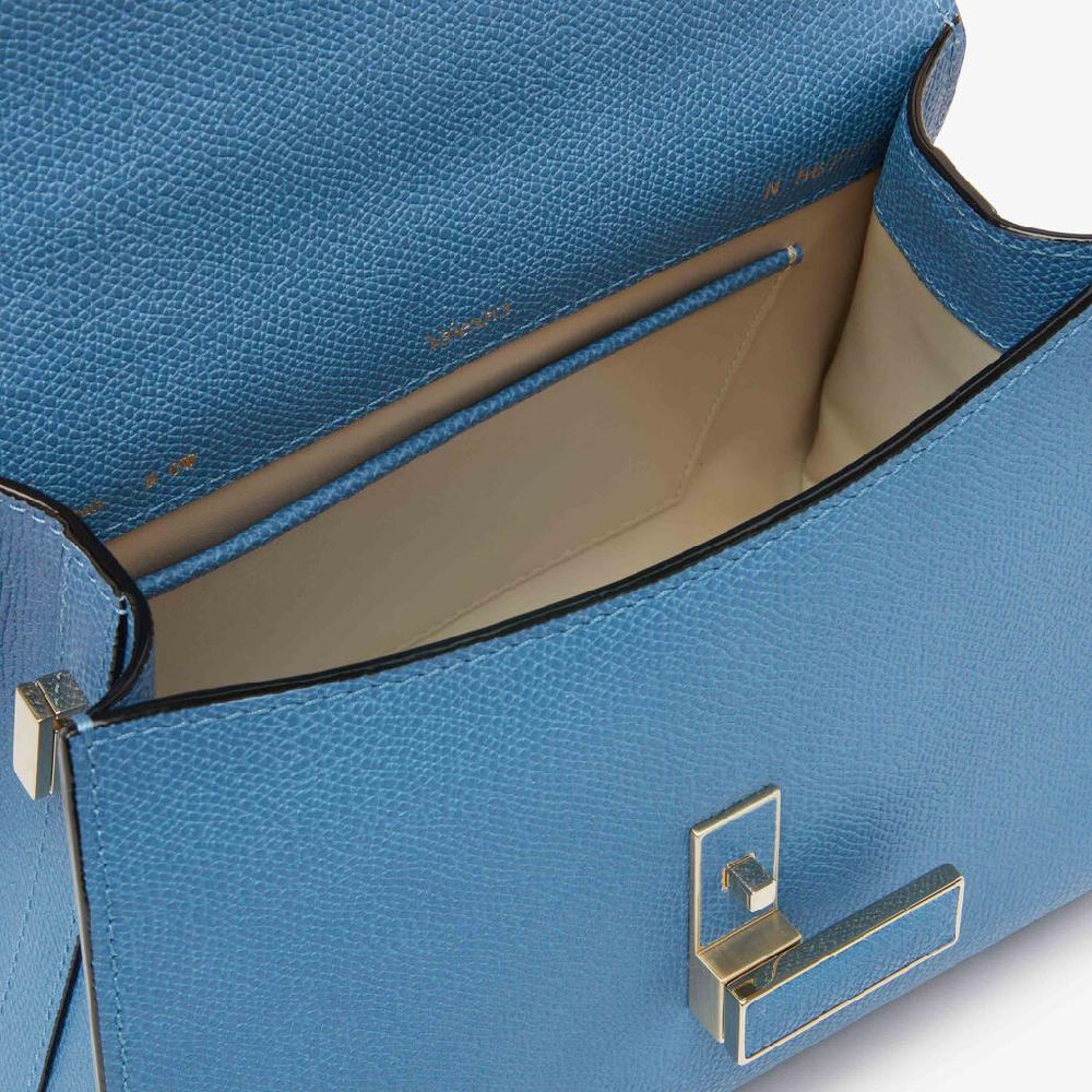 Valextra Borsa a mano da Donna Mini in Pelle Azzurra | Valextra Iside Offerte