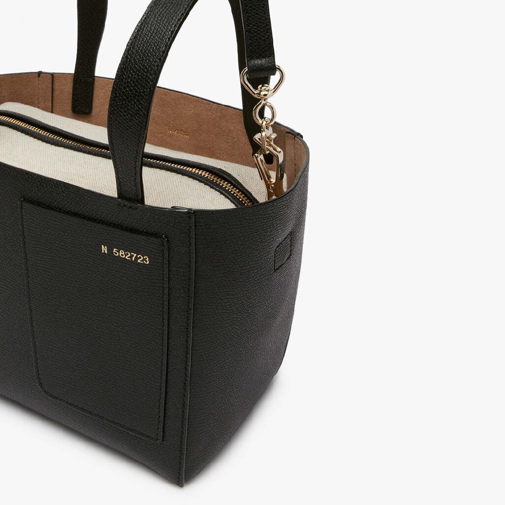 Valextra Borsa a secchiello da Donna in Pelle Nera | Valextra Soft Vendite Flash