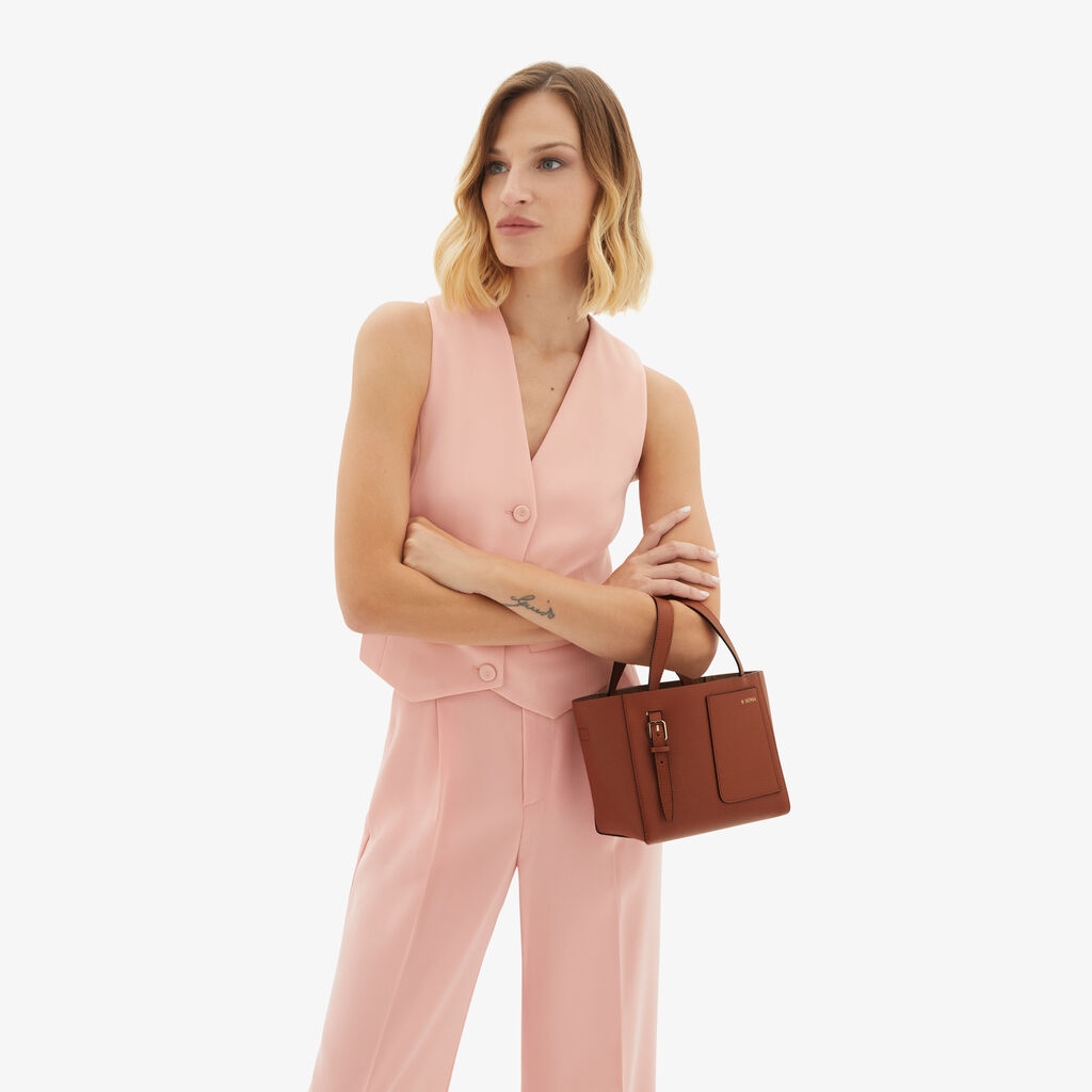 Valextra Borsetta a secchiello da Donna Marrone di Lusso | Valextra Soft Negozio