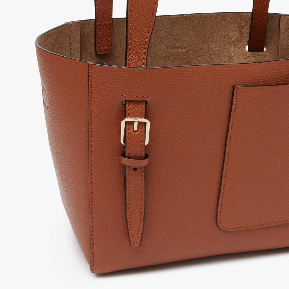 Valextra Borsetta a secchiello da Donna Marrone di Lusso | Valextra Soft Negozio