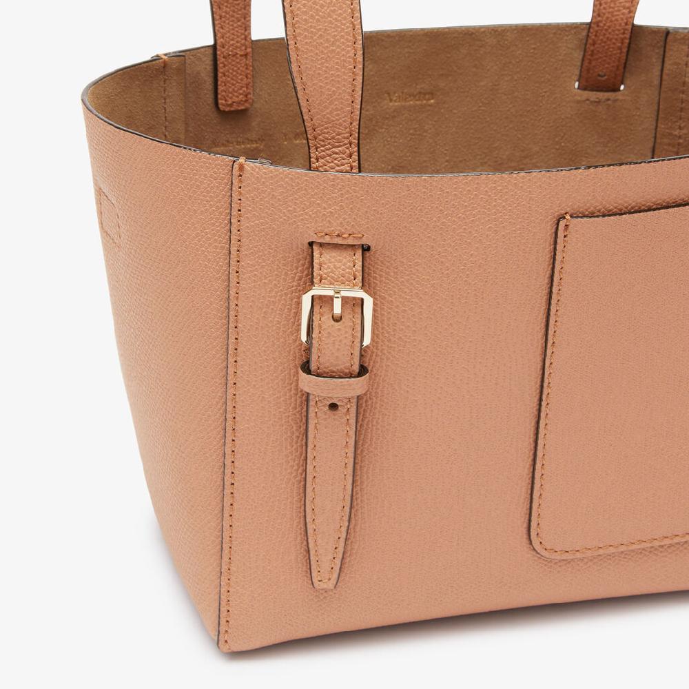 Valextra Borsa a secchiello da Donna di Lusso in Pelle Marrone | Valextra Soft Saldi Di Fabbrica