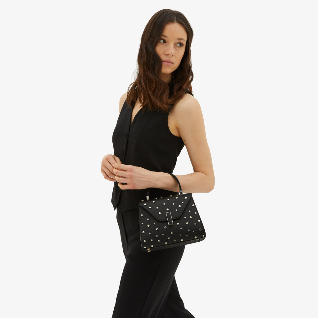 Valextra Borsa a mano da Donna Mini Nera di Lusso | Valextra Iside Offerta