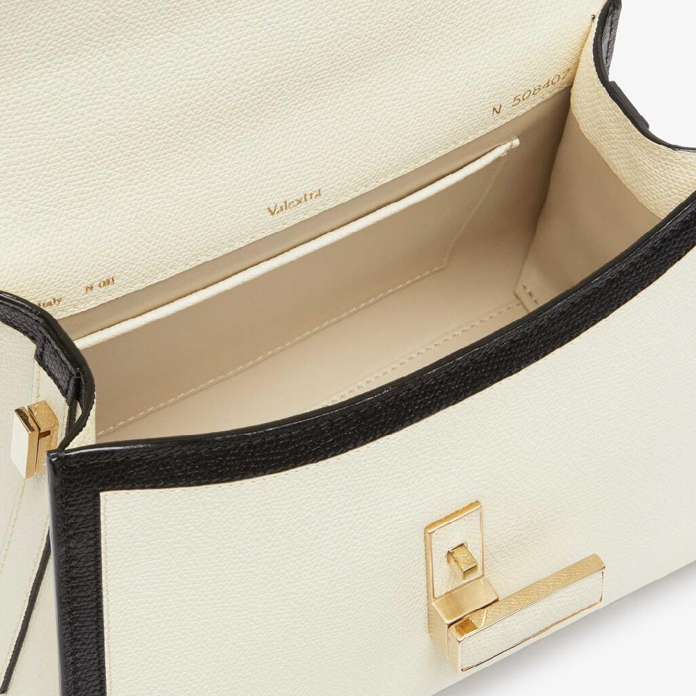 Valextra Borsa a mano Mini in Pelle Bianca | Valextra Iside Economico