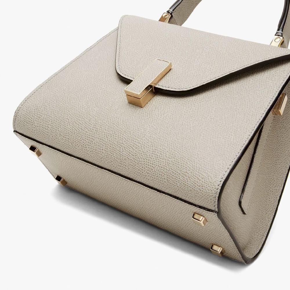 Valextra Valextra Iside: Borsa a mano Mini in Pelle Grigia Online