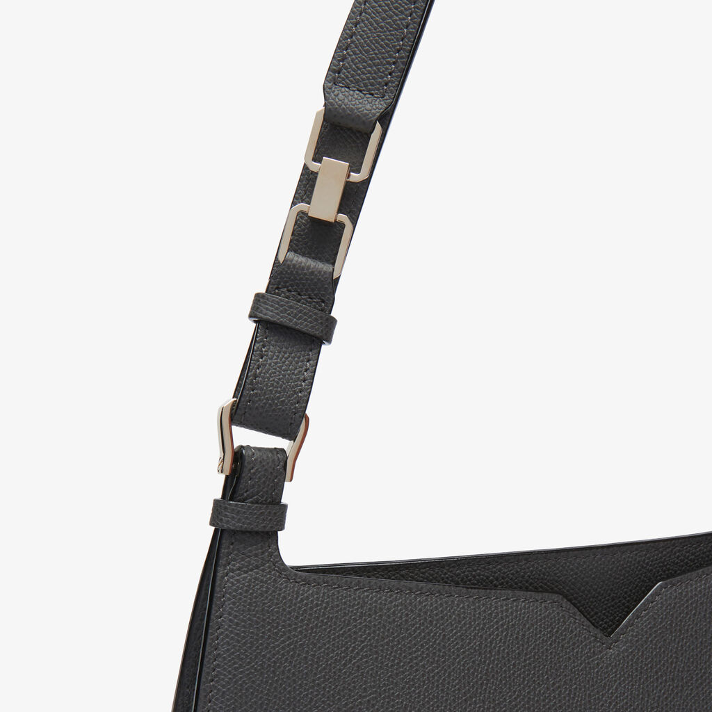 Valextra Borsa a spalla da Donna in Pelle Grigia | Valextra Hobo Offerte