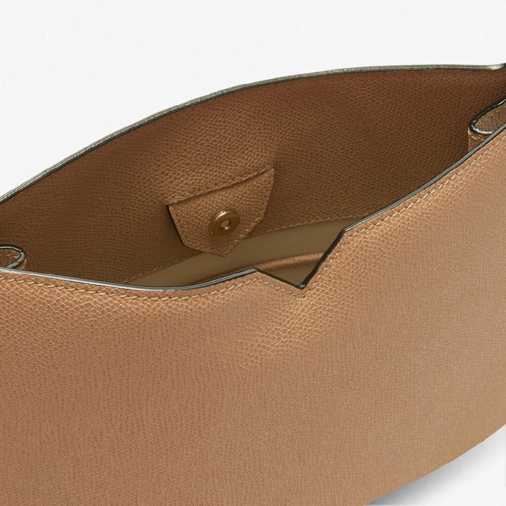 Valextra Borsetta a spalla Weekend in Pelle Beige | Valextra Hobo Hotsell