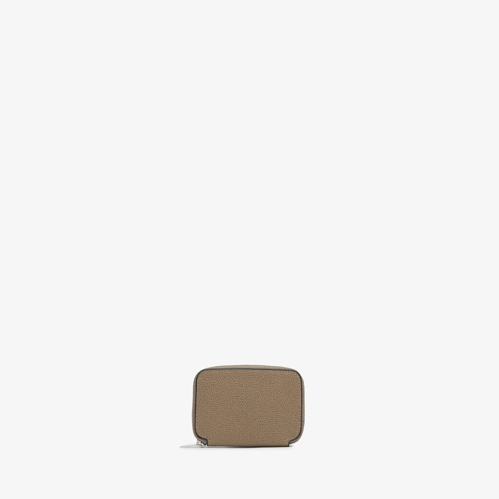 Valextra Portatessere da Donna in Pelle Marrone | Valextra Zip Around Nuova