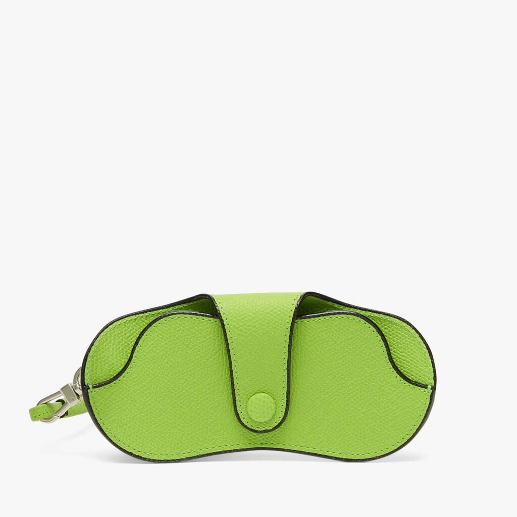 Valextra Custodia occhiali da Donna in Pelle Verde di Lusso | Valextra Moda
