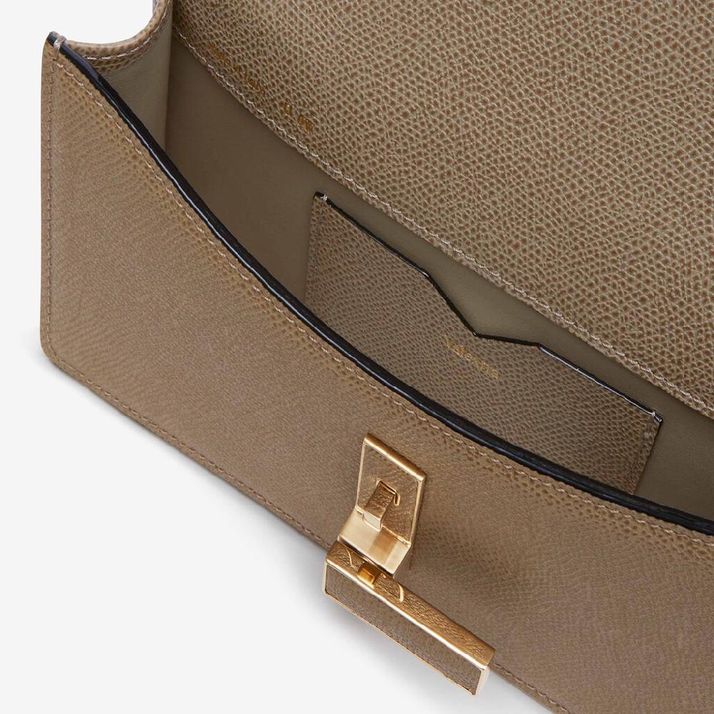Valextra Clutch da Donna in Pelle Marrone di Lusso | Valextra Iside Qualità