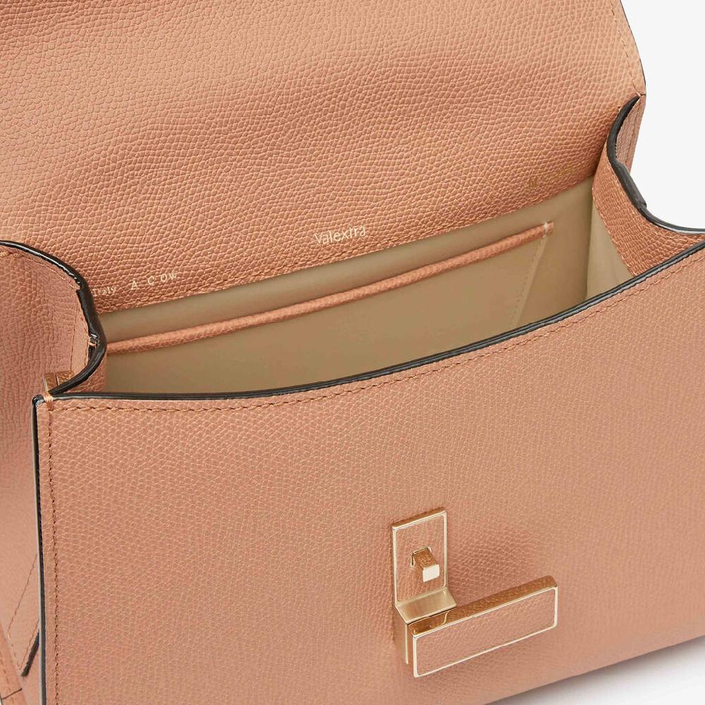 Valextra Borsa a mano Donna Mini in Pelle Marrone | Valextra Iside Promozione