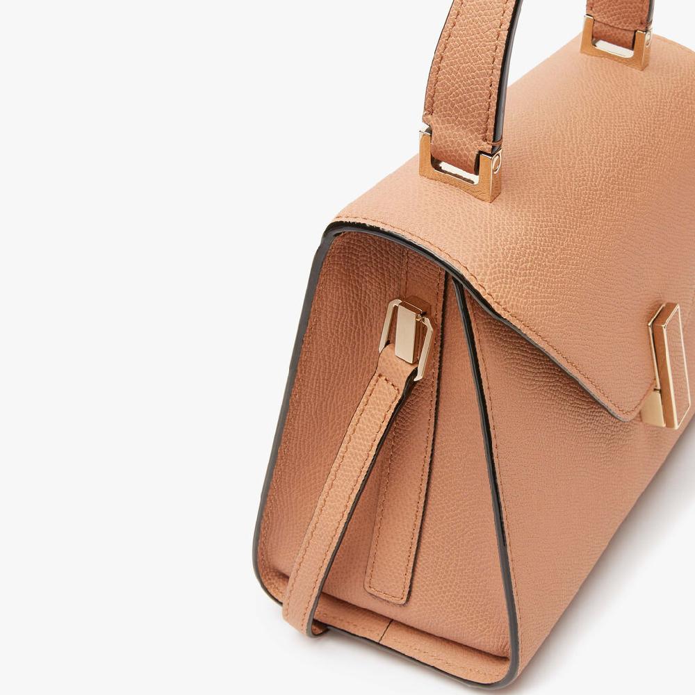 Valextra Borsa a mano Donna Mini in Pelle Marrone | Valextra Iside Promozione