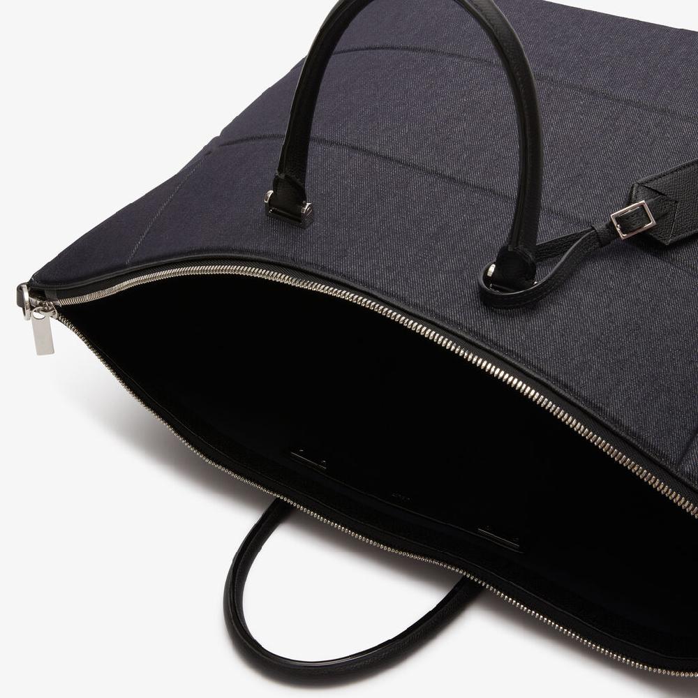 Valextra Borsa da viaggio pieghevole Blu e Nera | Valextra Poliedrica Soddisfazione Garantita