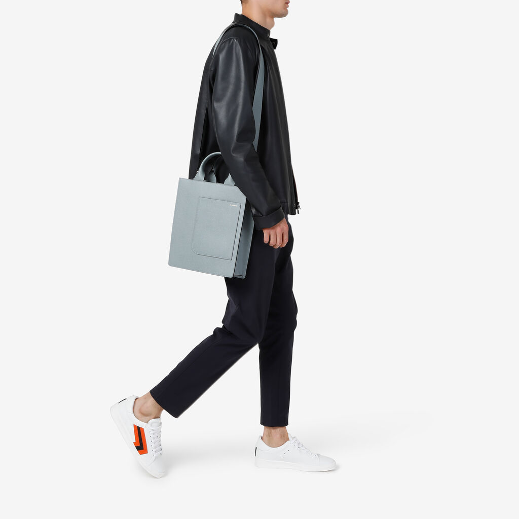 Valextra Tote bag Mini in Pelle Blu | Valextra Boxy Hotsell