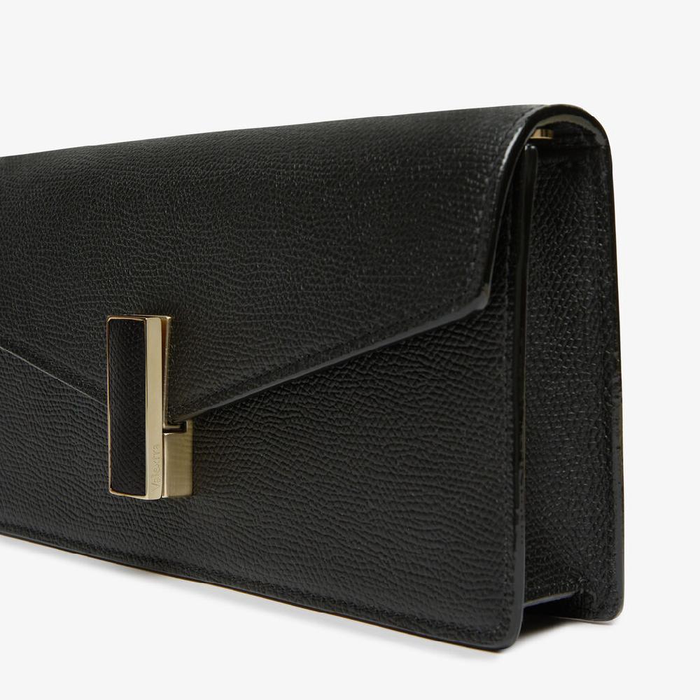 Valextra Borsa clutch semplice in Pelle Nera | Valextra Iside I Più Venduti