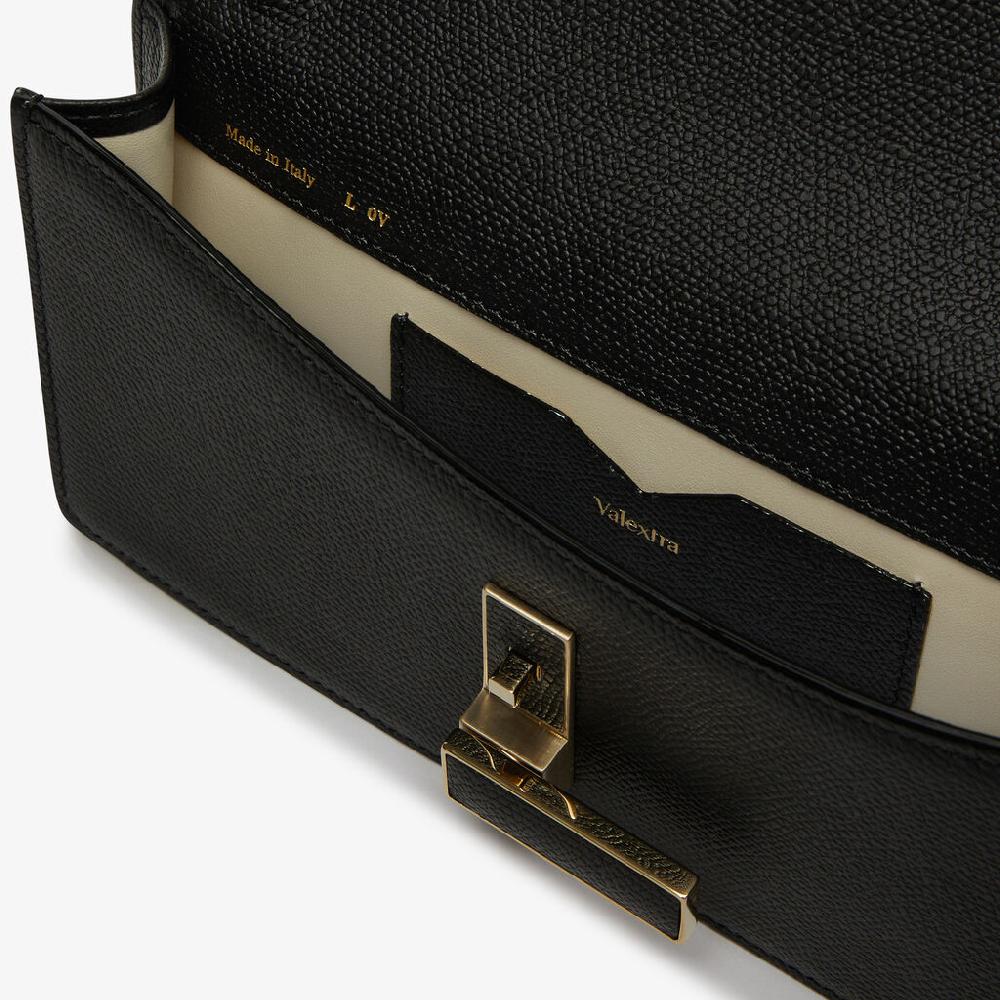 Valextra Borsa clutch semplice in Pelle Nera | Valextra Iside I Più Venduti