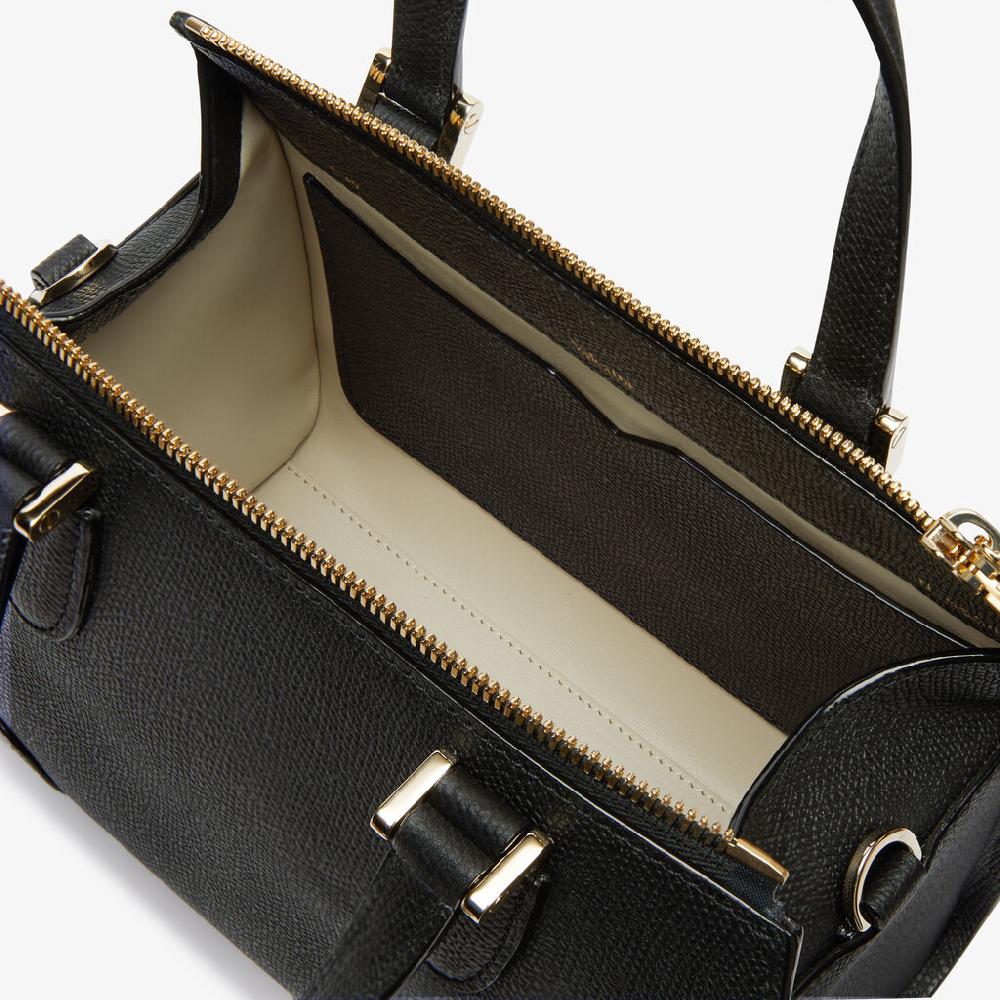 Valextra Borsa bauletto Mini elegante in Pelle Nera | Valextra Babila 2025