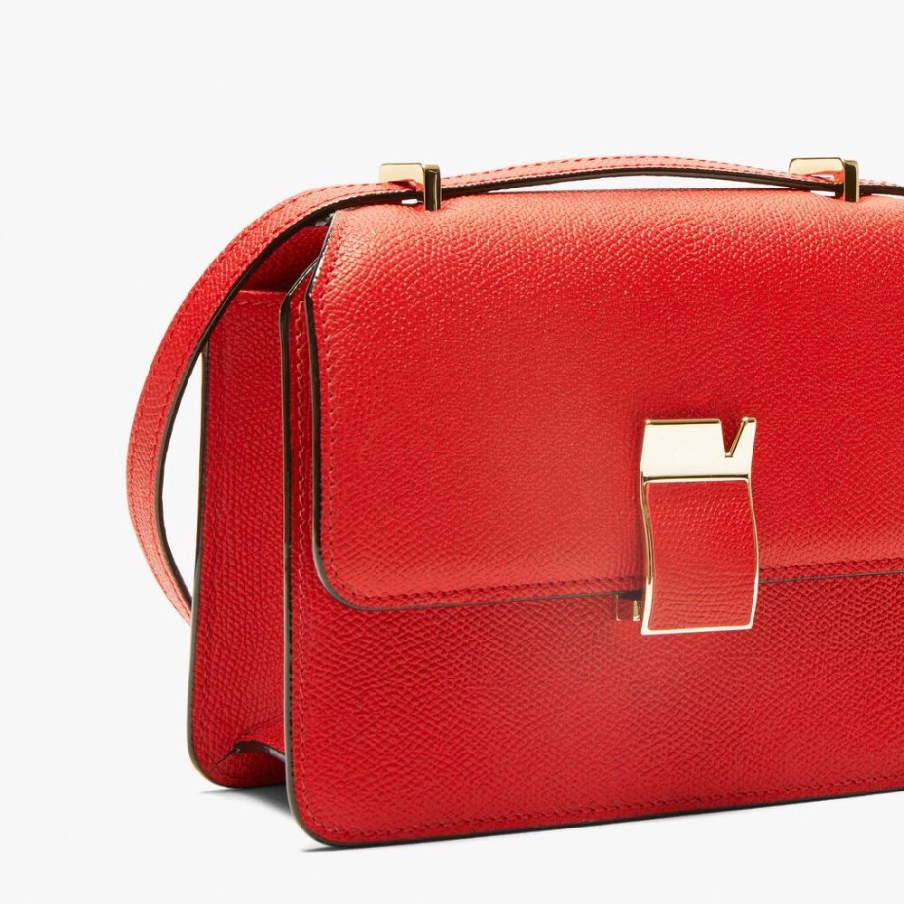 Valextra Borsa a tracolla in Pelle Rossa tracolla regolabile | Valextra Nuovo