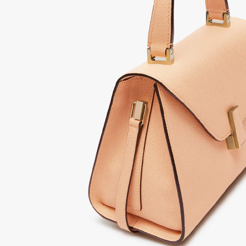 Valextra Borsa a mano Mini in Pelle Rosa Cipria | Valextra Iside Qualità