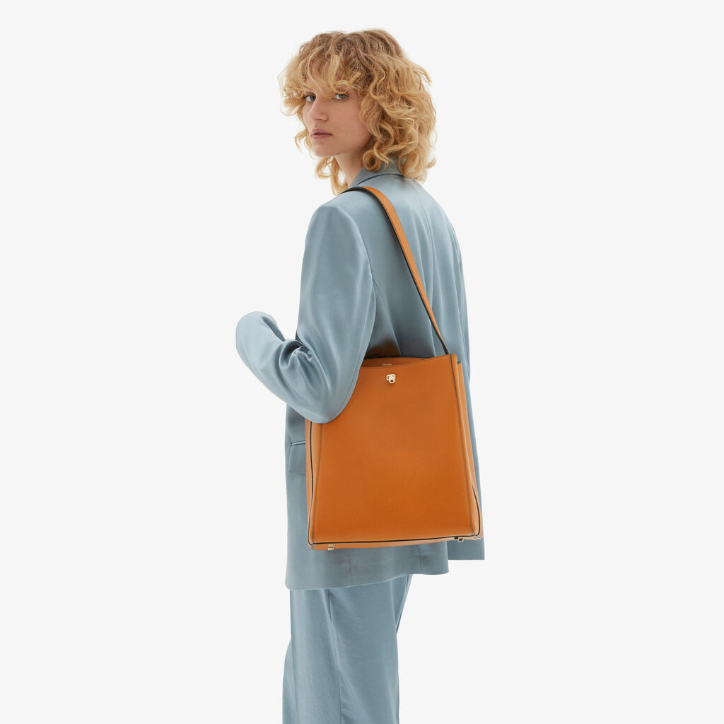 Valextra Borsa a spalla da Donna in Pelle Marrone | Valextra Brera Pezzi Unici