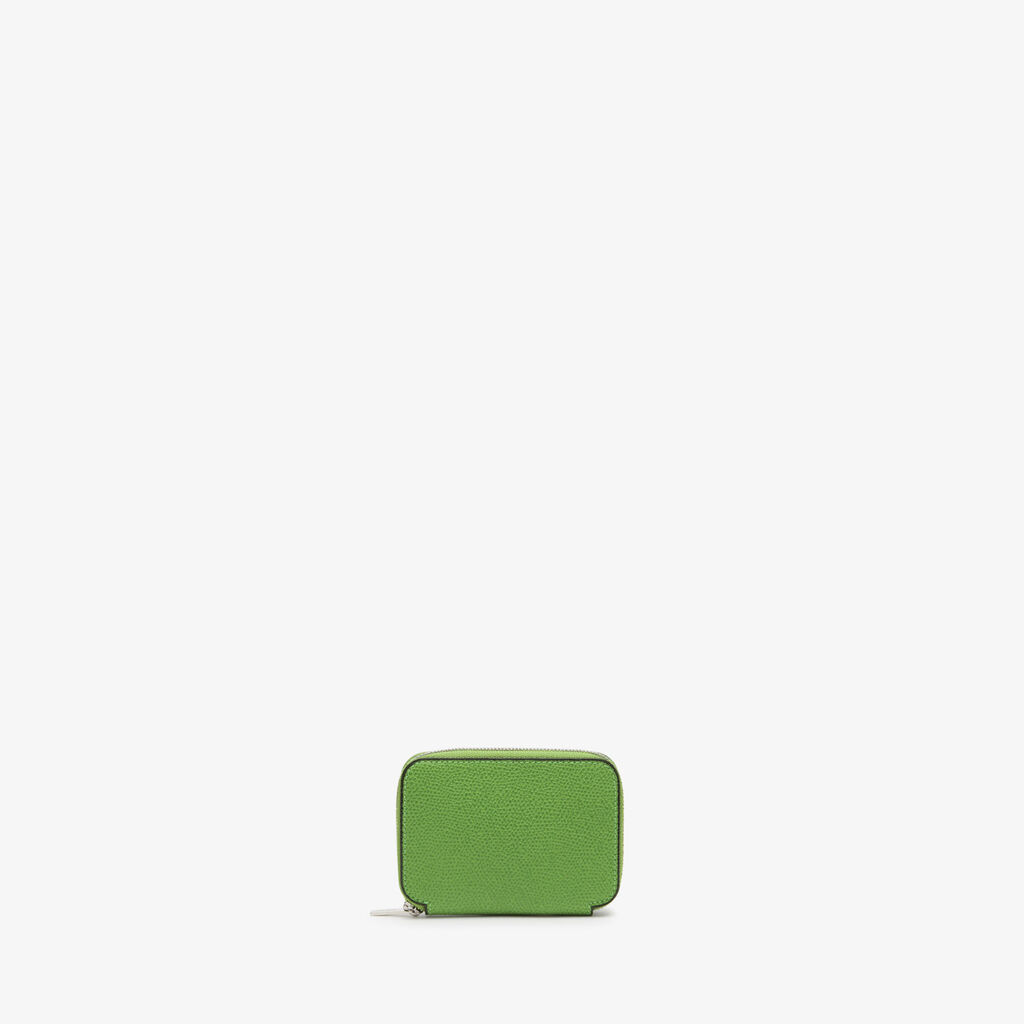 Valextra Portacarte da Donna in Pelle Verde | Valextra Zip Around Fino Al -60%