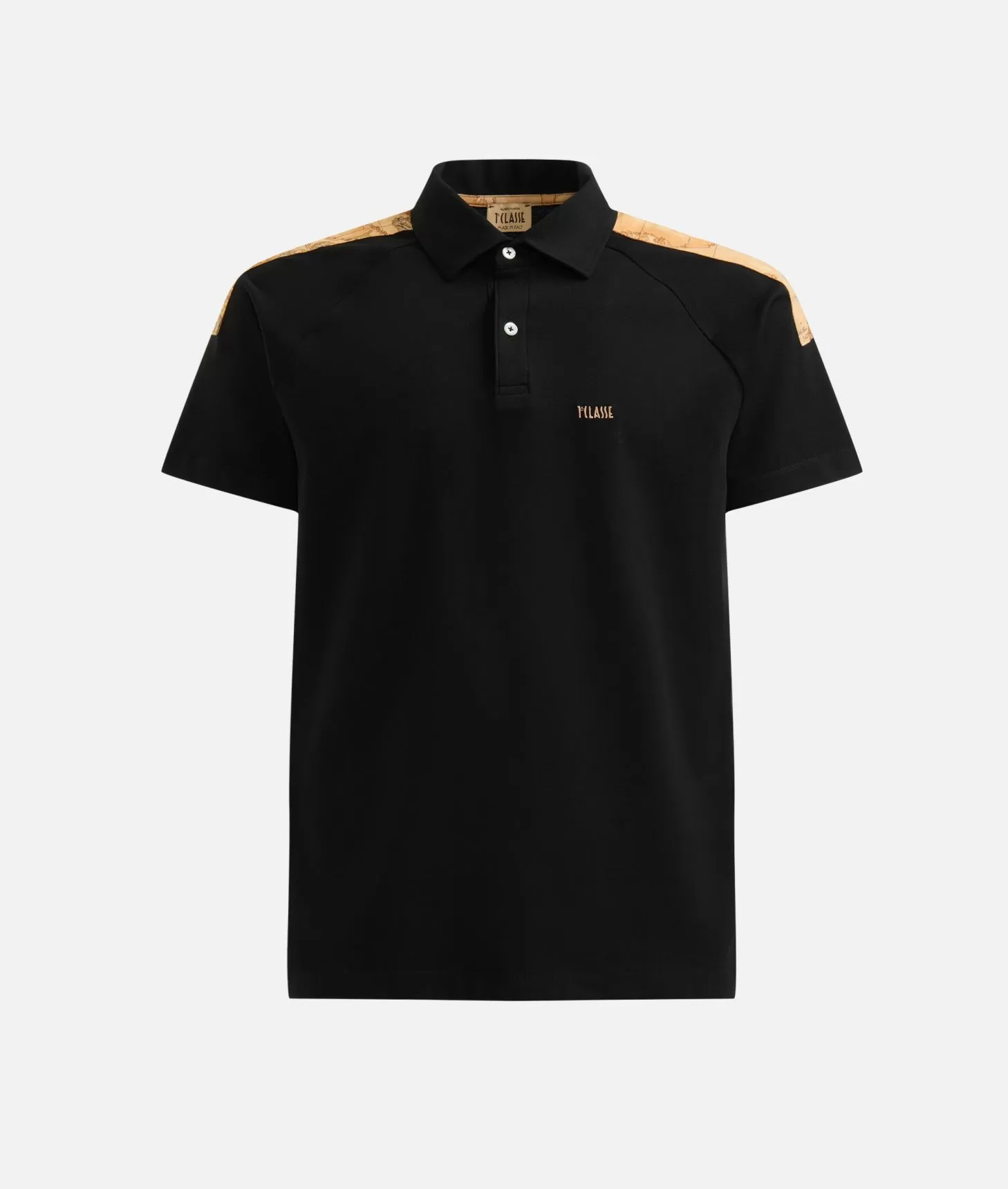 Alviero martini 1a classe Polo in cotone stretch con dettagli spalle Nera Hotsell