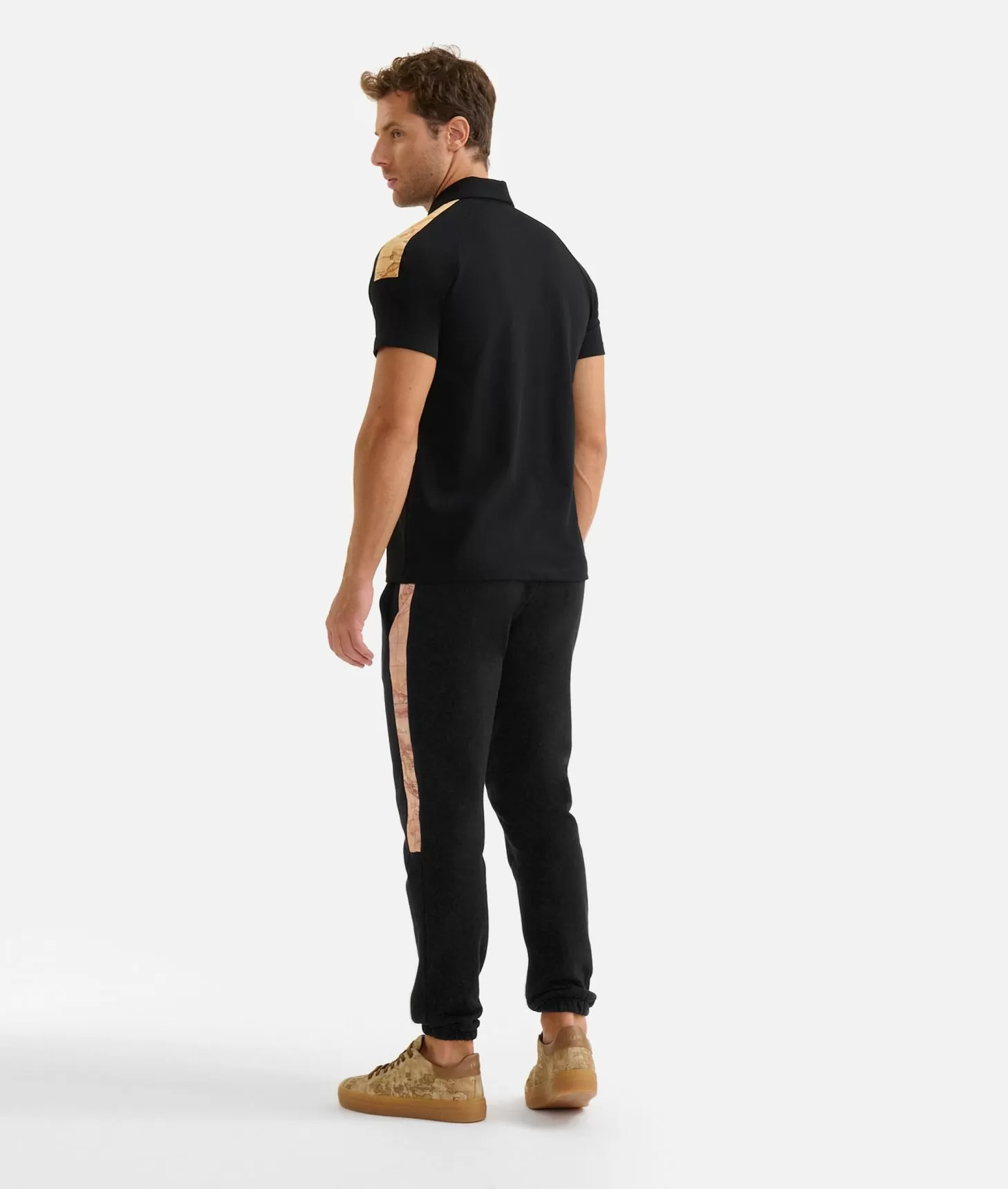 Alviero martini 1a classe Polo in cotone stretch con dettagli spalle Nera Hotsell