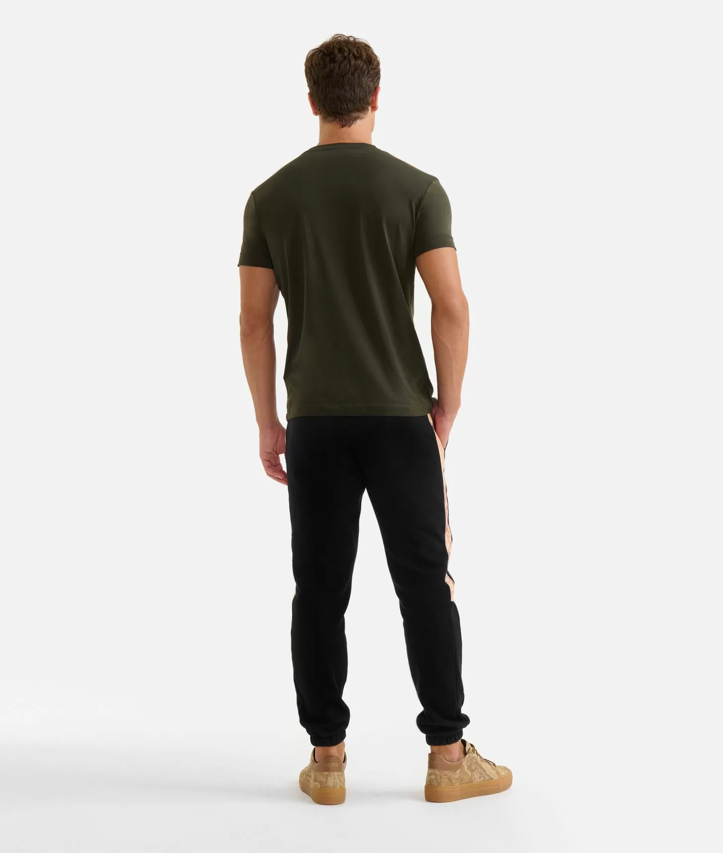 Alviero martini 1a classe T-shirt in cotone con dettagli spalle Verde Militare I Più Venduti