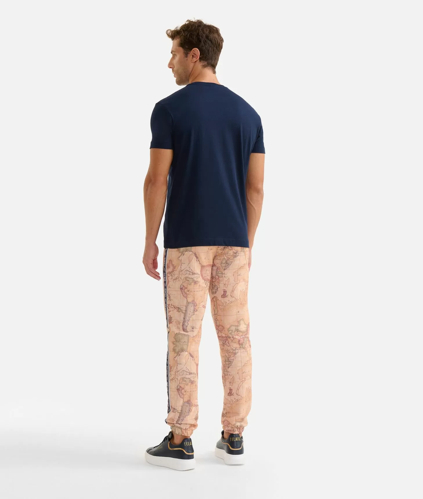 Alviero martini 1a classe T-shirt in cotone con logo 1ᴬ Classe Essentia Blu Navy Vendite Flash