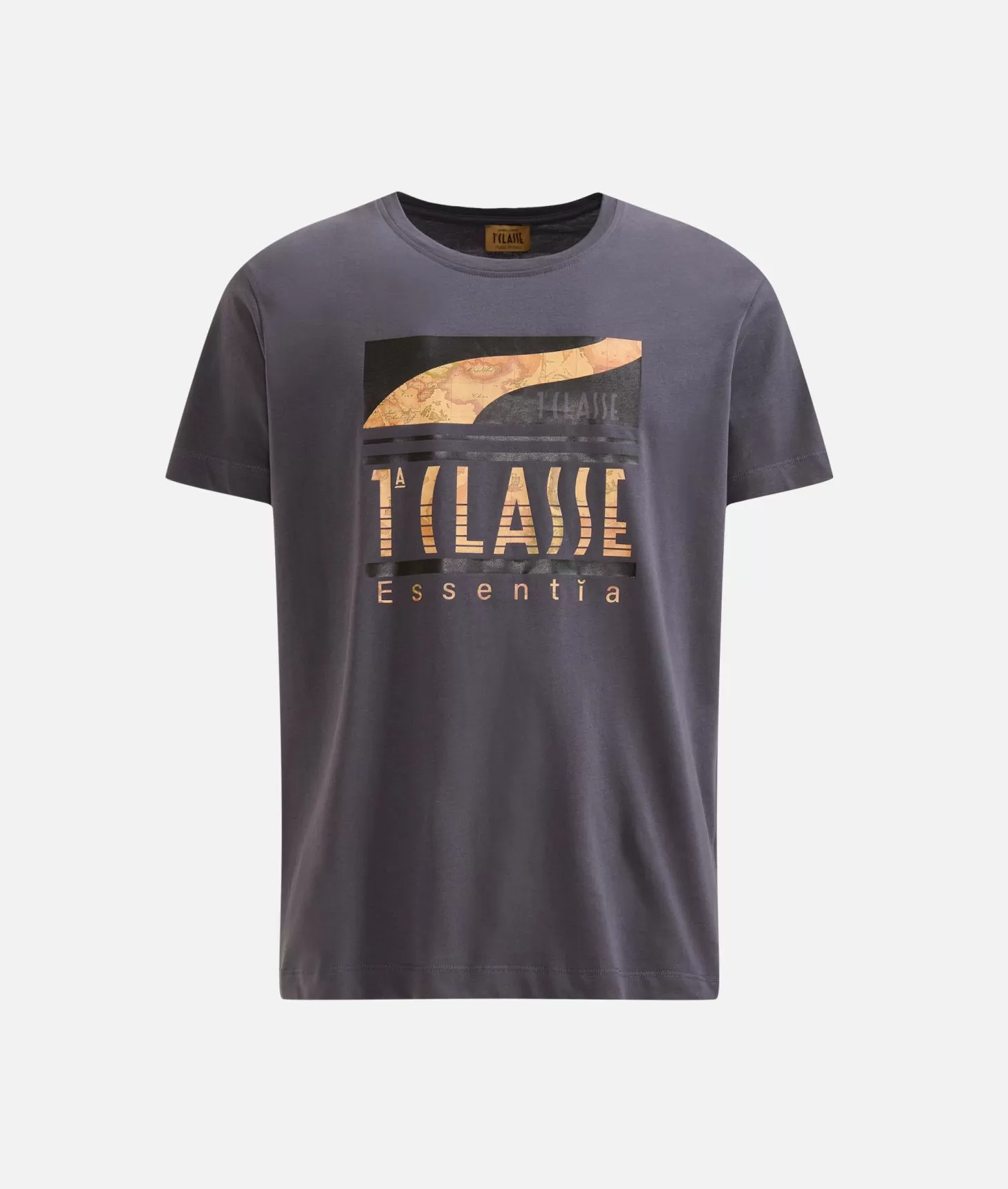 Alviero martini 1a classe T-shirt in cotone con logo 1ᴬ Classe Essentia Piombo Negozio