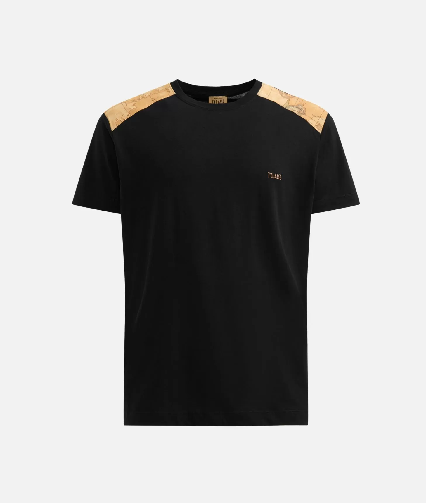 Alviero martini 1a classe T-shirt in cotone con dettagli spalle Nera In Saldo