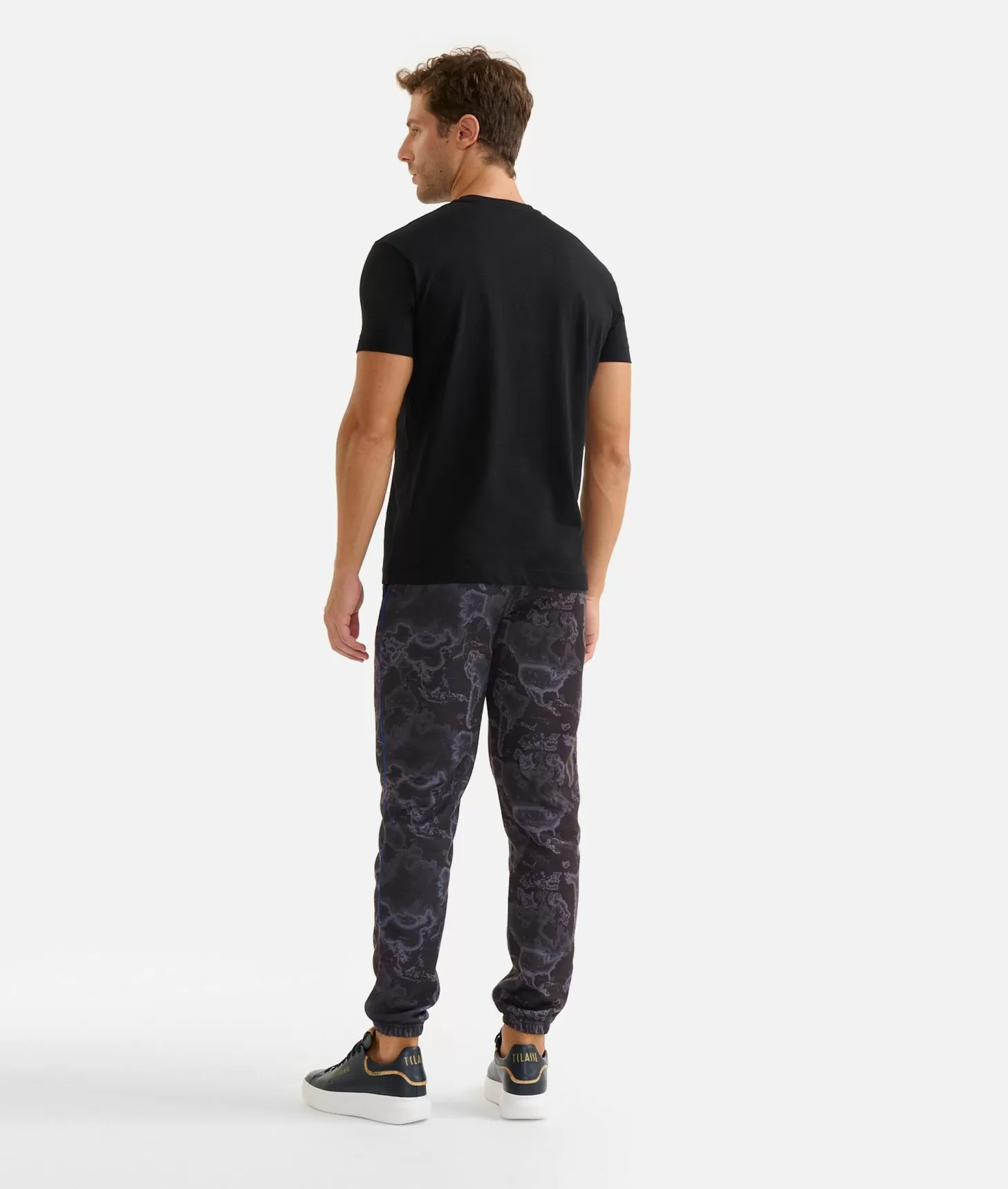 Alviero martini 1a classe T-shirt in cotone con logo 1ᴬ Classe Essentia Nera Nuova