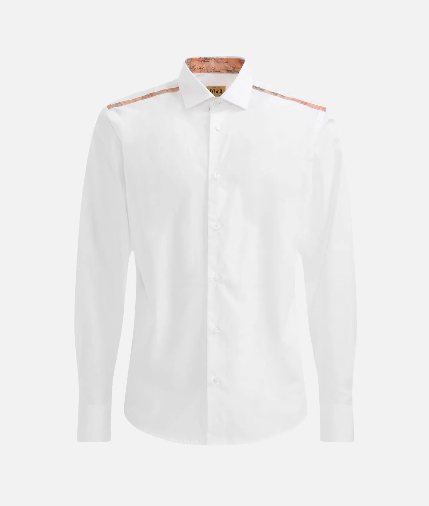 Alviero martini 1a classe Camicia slim in cotone con dettaglio spalle Bianca Italy