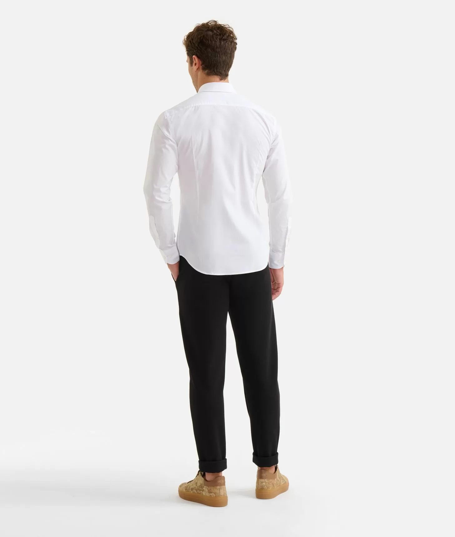 Alviero martini 1a classe Camicia slim in cotone con dettaglio spalle Bianca Italy