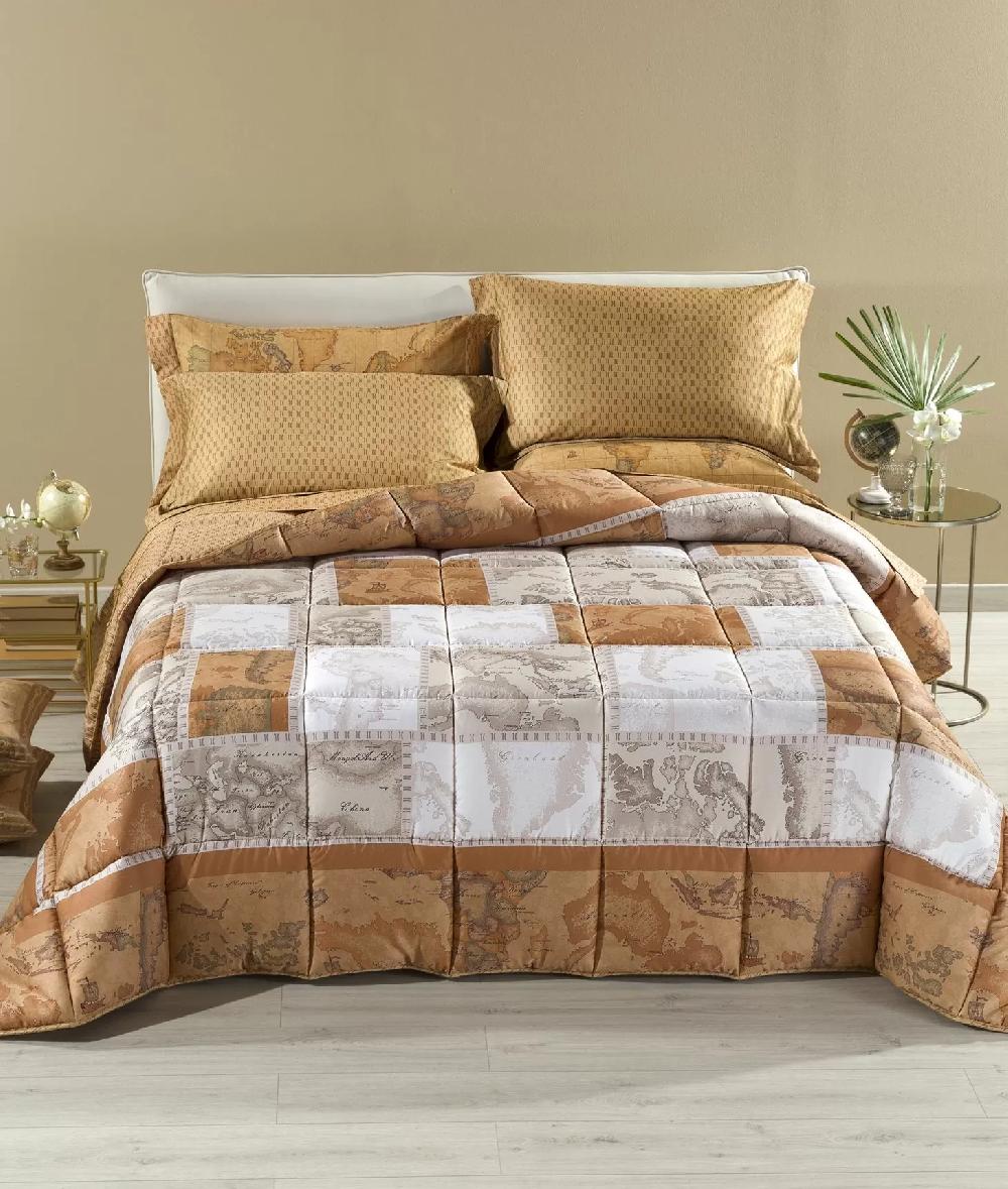 Alviero martini 1a classe Trapunta in raso di cotone stampa Geo Patchwork Nuovo