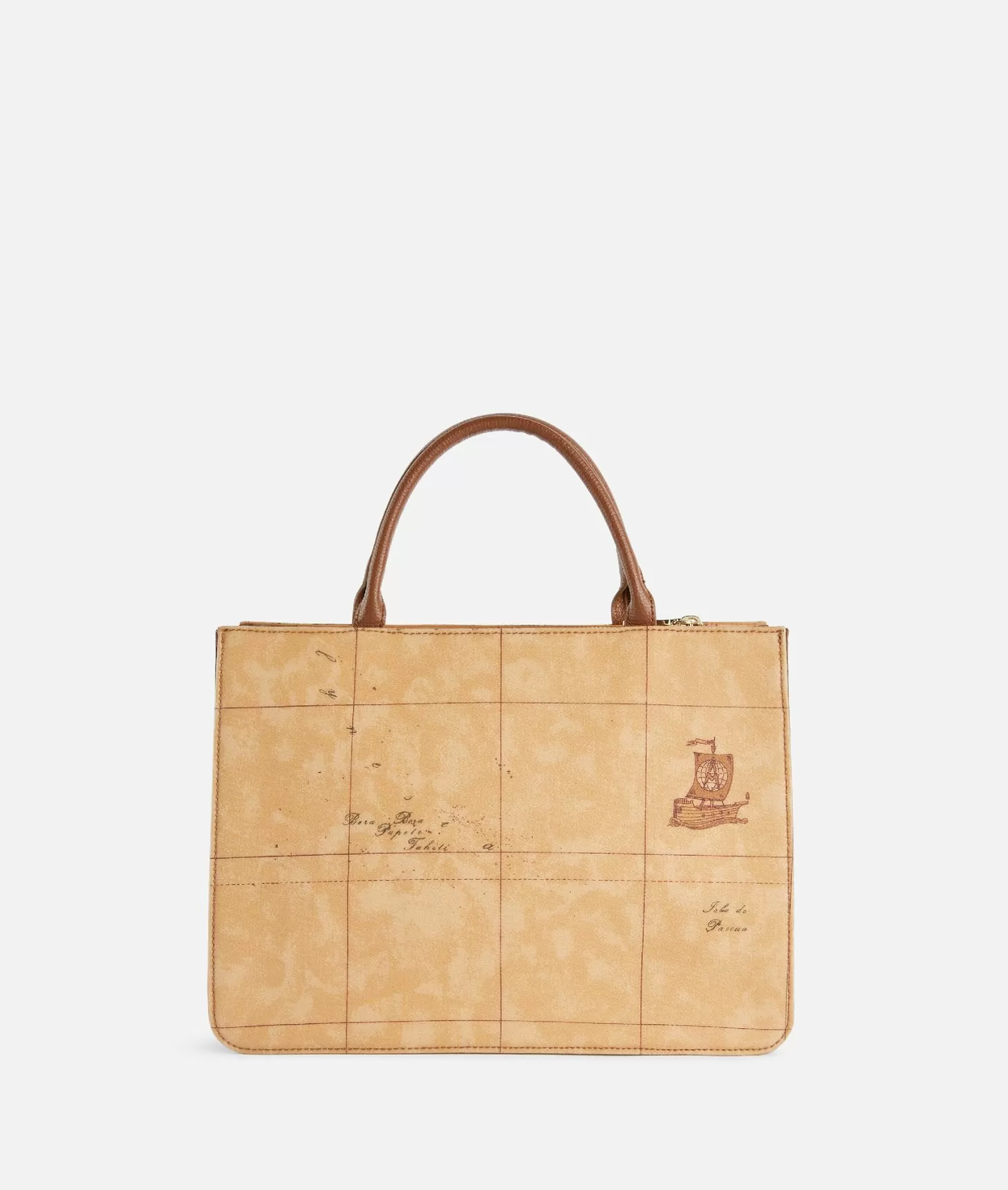 Alviero martini 1a classe 3D Geo borsa a mano con tracolla Castagna Shopping online