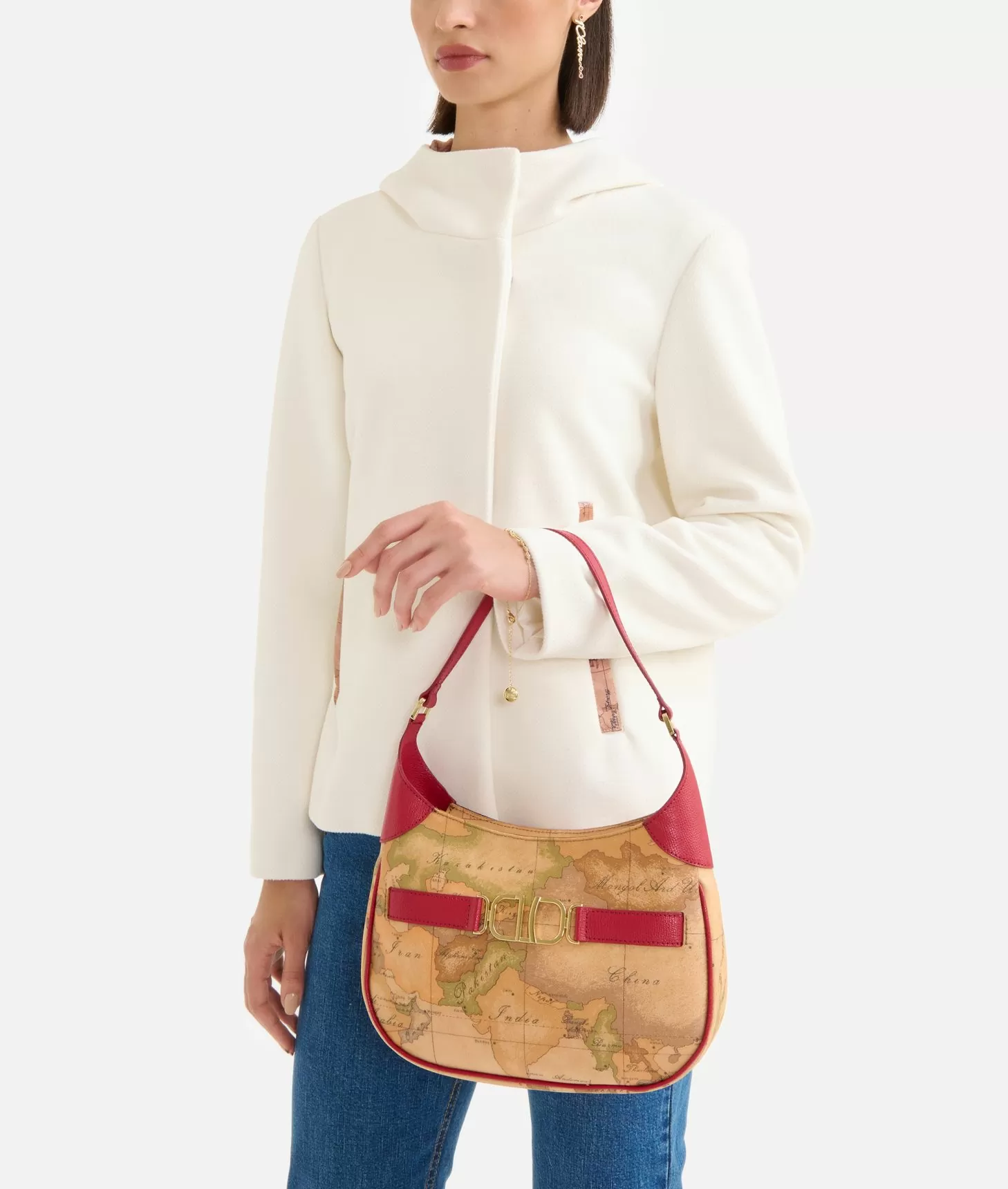 Alviero martini 1a classe 3D Geo borsa sottospalla Lampone Saldi