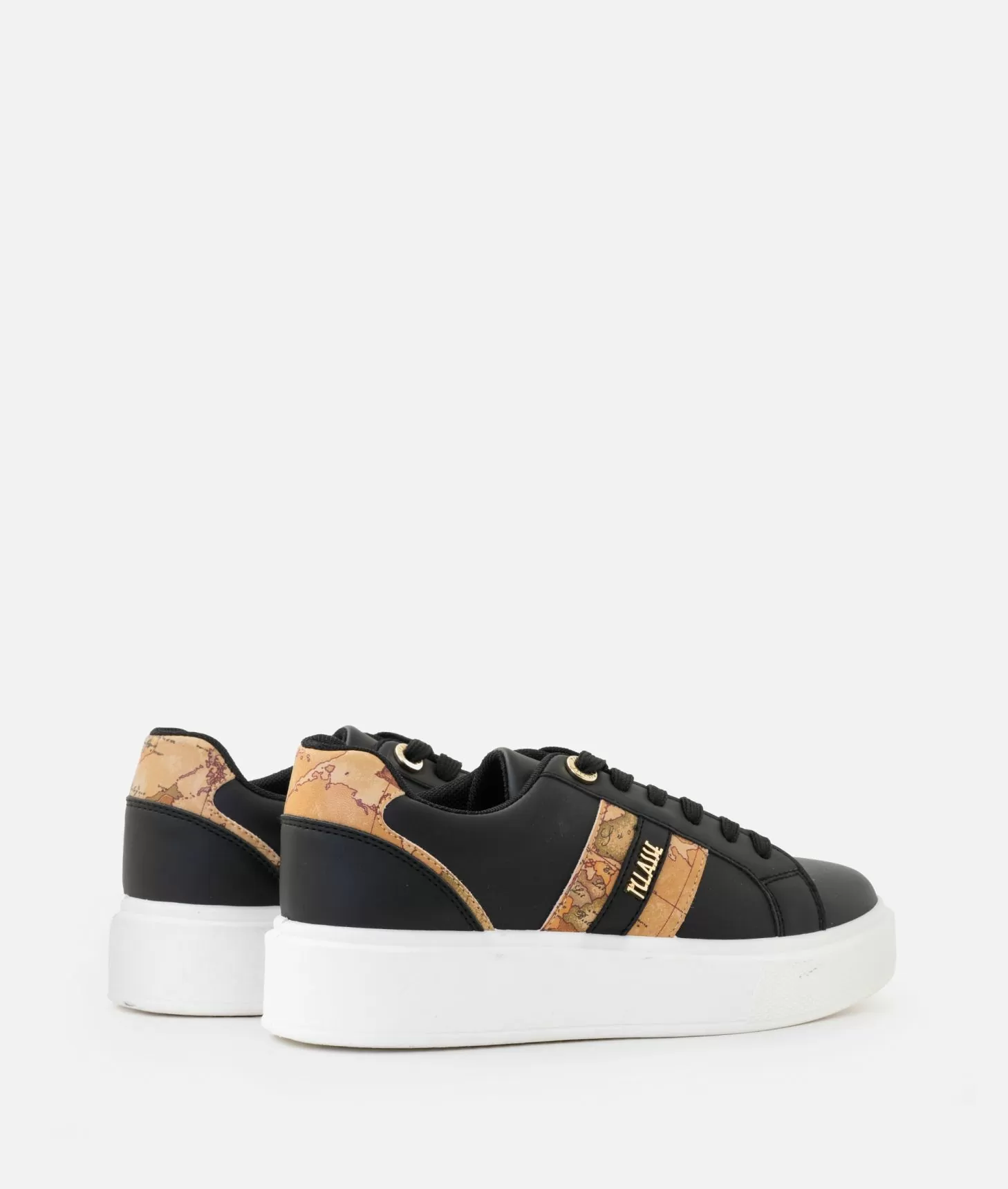 Alviero martini 1a classe Sneakers in eco nappa con logo e bande Geo Classic Nere 2025