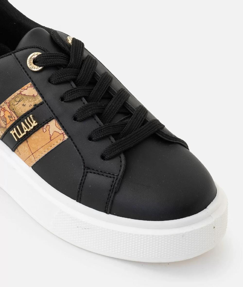 Alviero martini 1a classe Sneakers in eco nappa con logo e bande Geo Classic Nere 2025