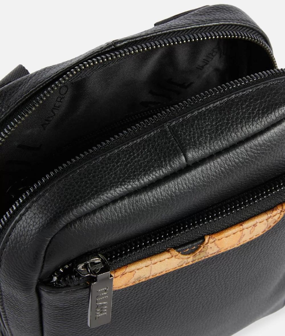 Alviero martini 1a classe Beta Leather bandoliera piccola Nera Saldi