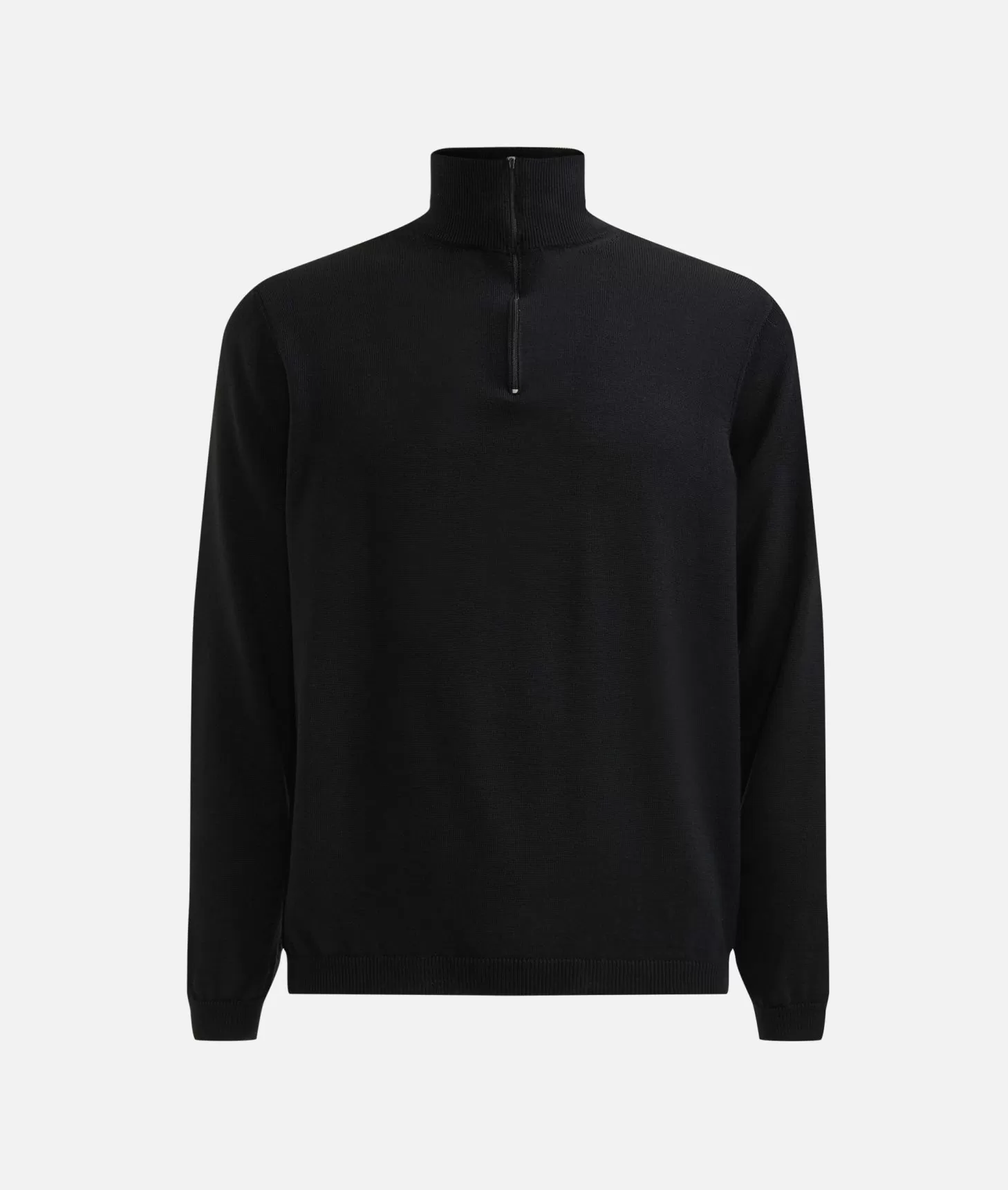 Alviero martini 1a classe Maglia in filato misto lana con mezza zip e toppe Geo Classic Nera Offerte