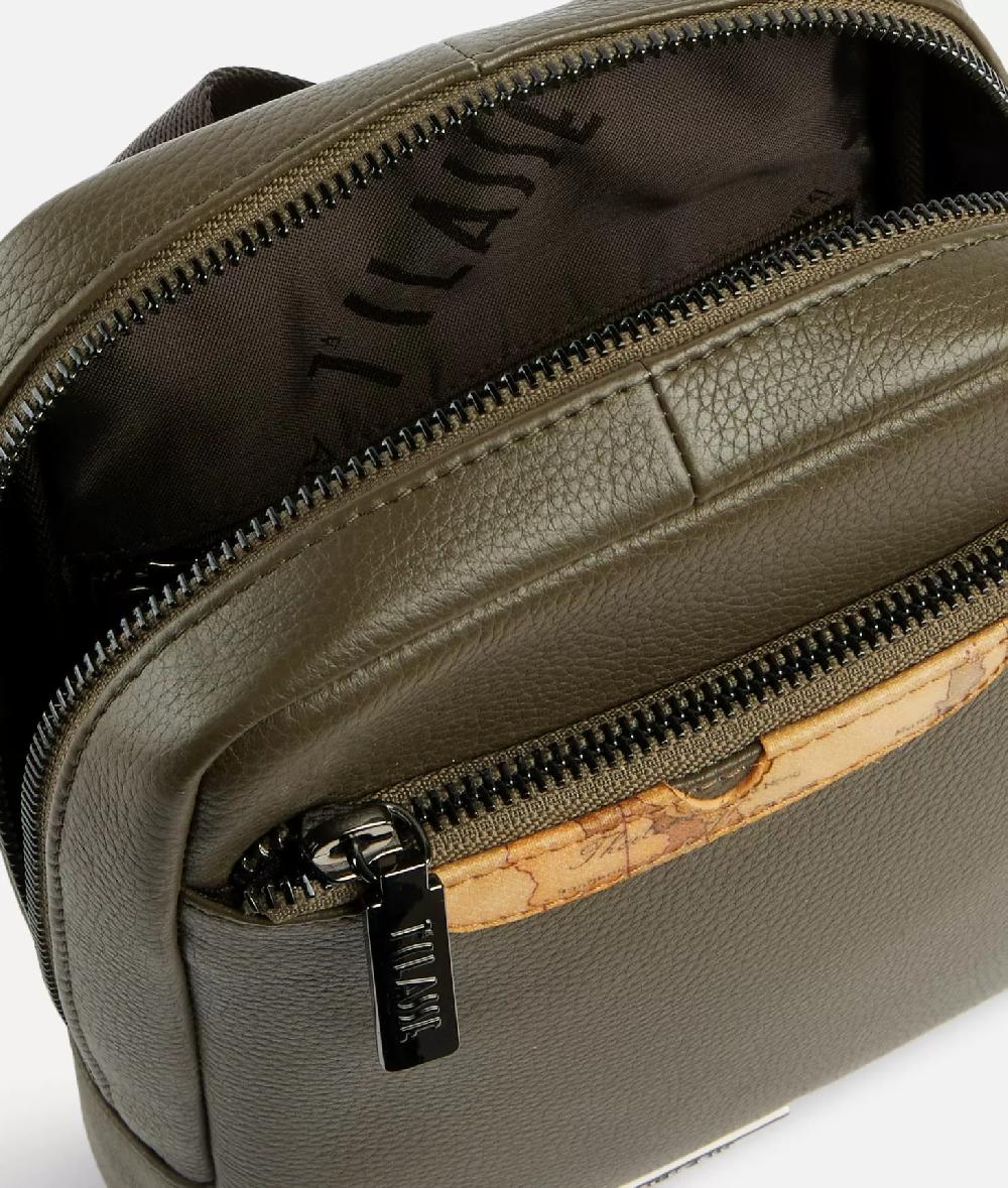 Alviero martini 1a classe Beta Leather bandoliera piccola Verde Militare Vendite Flash