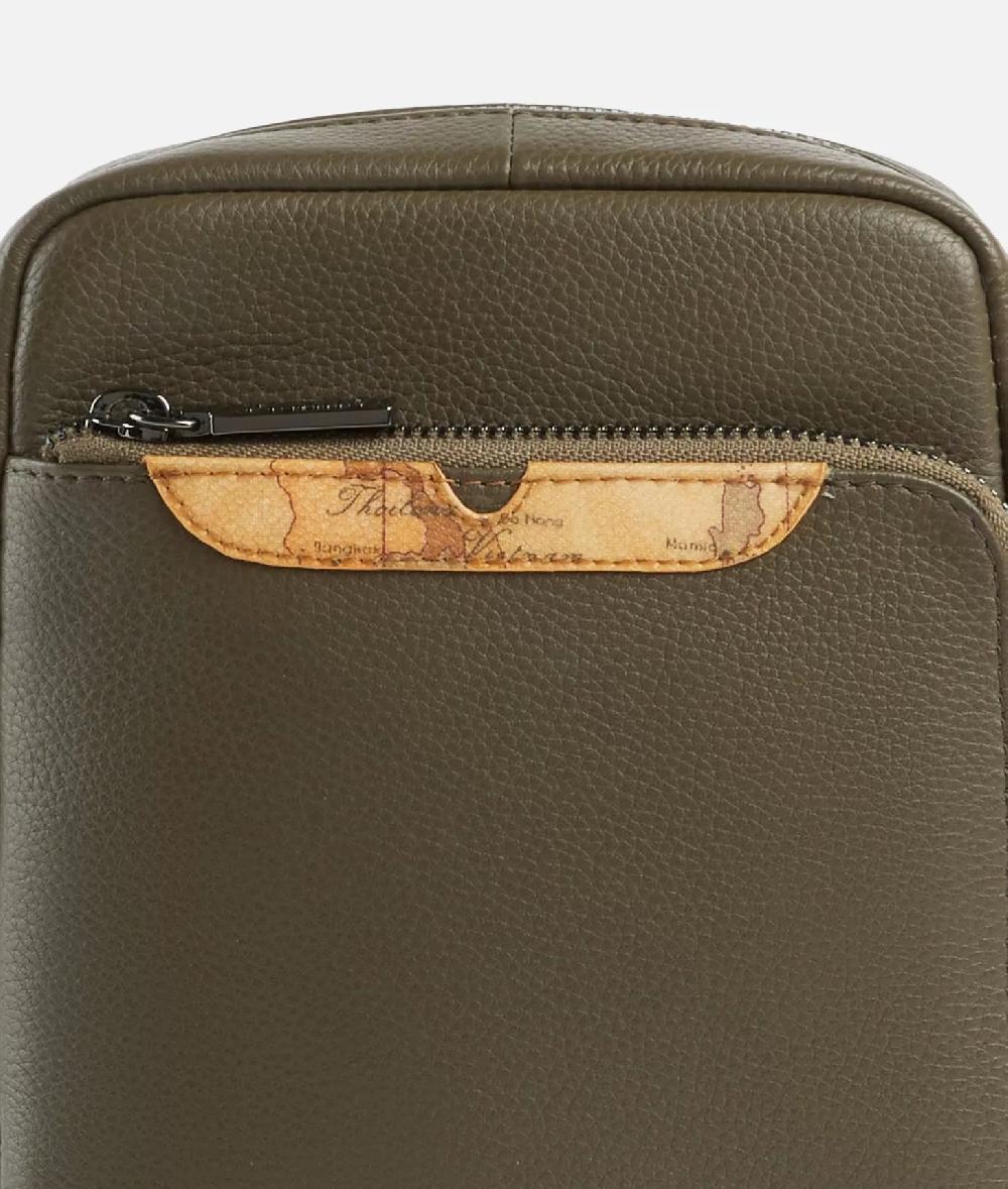 Alviero martini 1a classe Beta Leather bandoliera piccola Verde Militare Vendite Flash