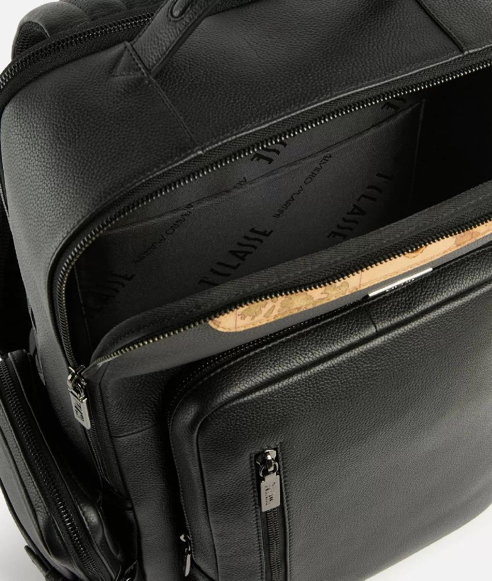 Alviero martini 1a classe Beta Leather zaino portacomputer Nero In Saldo