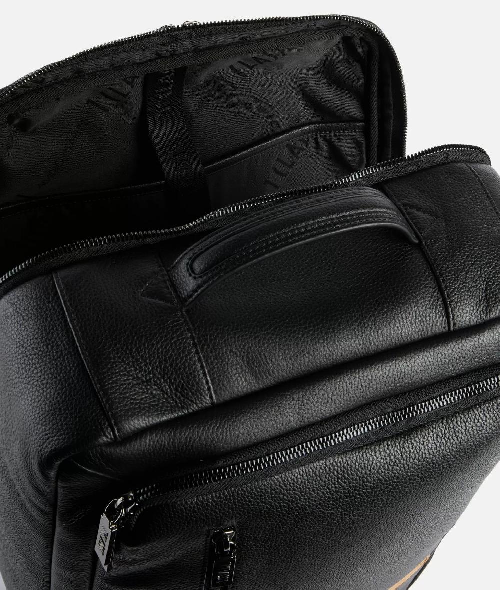 Alviero martini 1a classe Beta Leather zaino da viaggio tripla portabilità Nero Nuovo