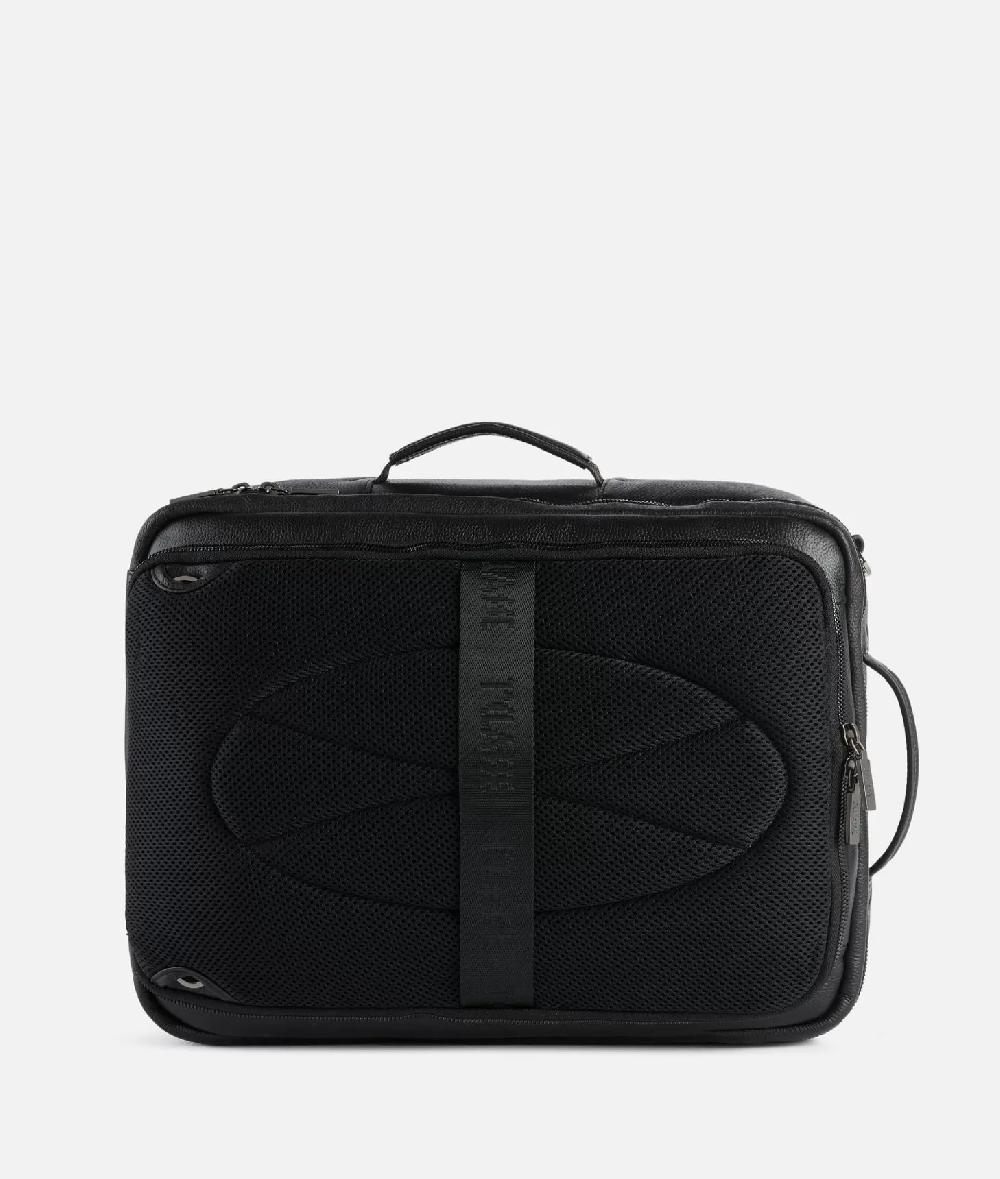 Alviero martini 1a classe Beta Leather zaino da viaggio tripla portabilità Nero Nuovo