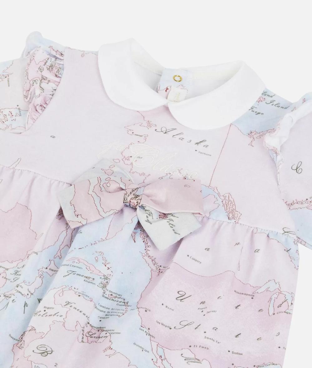 Alviero martini 1a classe Tutina in cotone con fiocco Geo Lady Rosa Hotsell