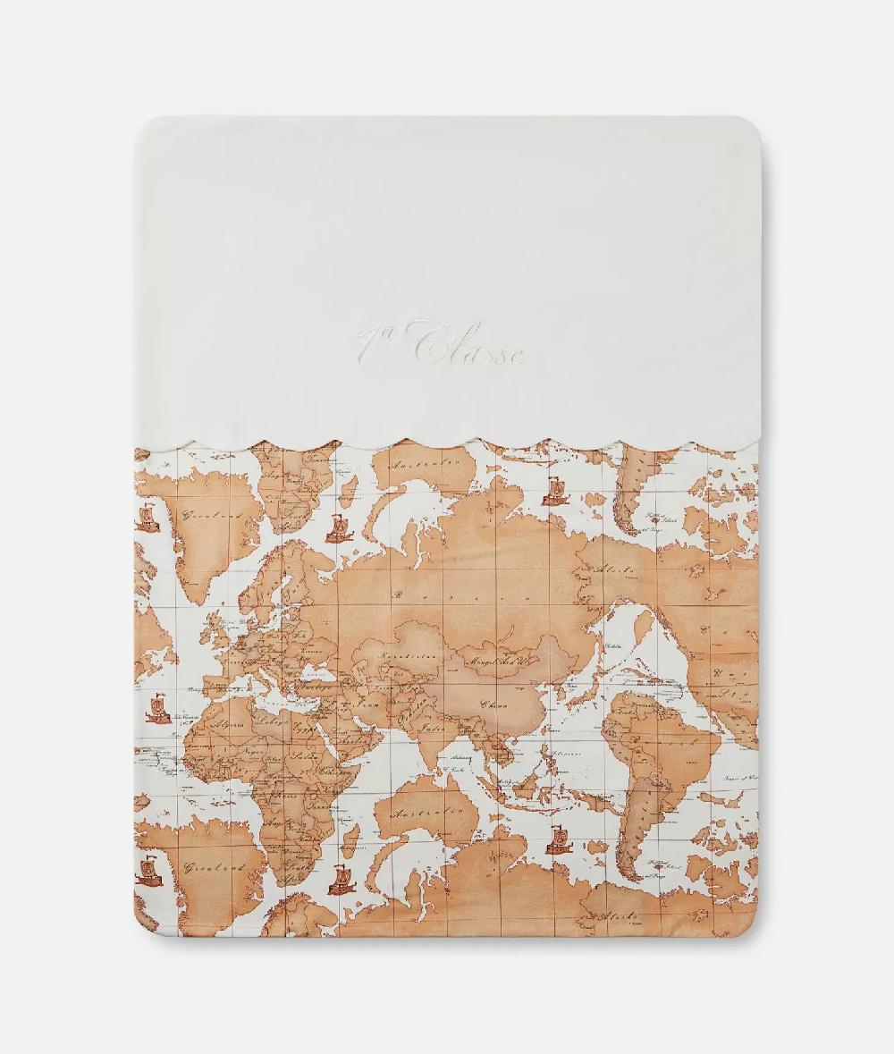Alviero martini 1a classe Copertina con mappa Geo Classic Panna Saldi Di Fabbrica