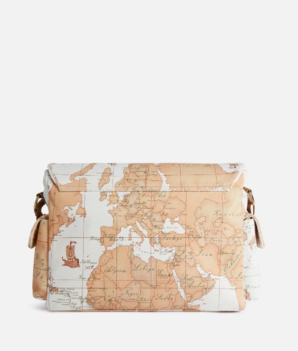 Alviero martini 1a classe Borsa a tracolla con mappa Geo Classic Panna Vendite Flash
