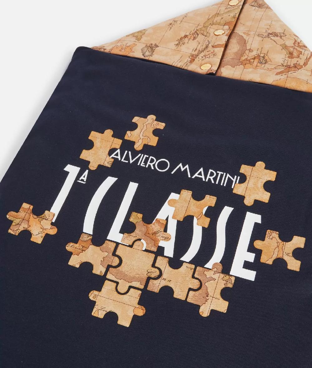 Alviero martini 1a classe Sacco nanna Geo Puzzle Blu Italy
