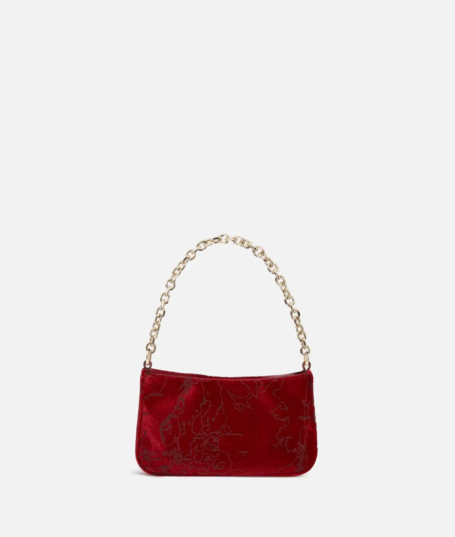 Alviero martini 1a classe Moments Bag pochette con tracolla e catena Rosso Pezzi Unici